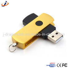 Hot Yellow Swivel Metall USB Flash Drive JM250